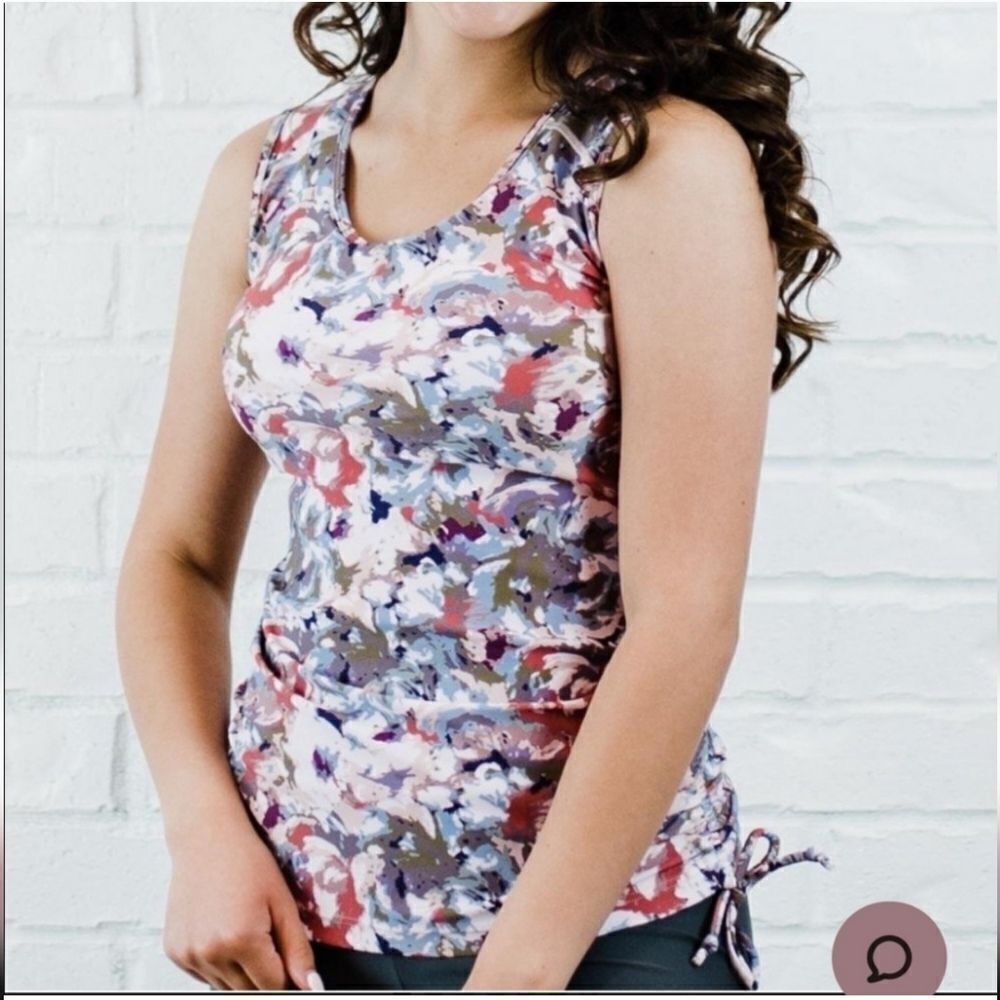 Ella Mae Modli Maya Modest Swim Tankini Top Size Small